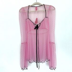 Dolls Kill CUTIE EFFECT sheer mesh LINGERIE SET SUGAR THRILLZ brand new